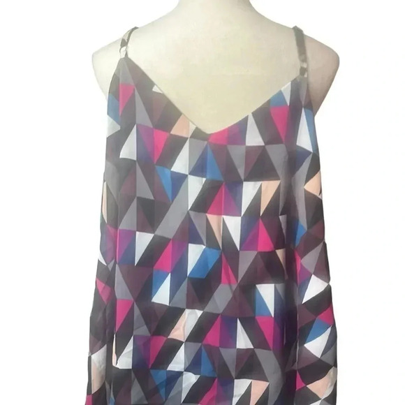 Torrid Sophie Geo Chiffon double layer swing camisole top size 1-1X/14-16 - Picture 2 of 12